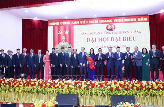 Tổng Bí thư Tô Lâm dự Đại hội đại biểu Đảng bộ Văn phòng Trung ương Đảng nhiệm kỳ 2025-2030