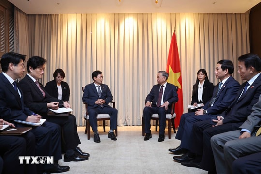 Tổng Bí thư Tô Lâm tiếp Chủ tịch Nhóm Nghị sỹ hữu nghị Hàn Quốc - Việt Nam