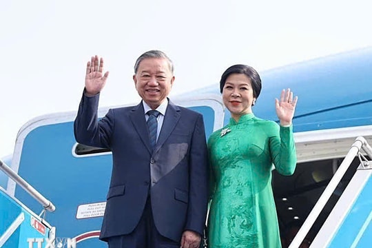 Tổng Bí thư Tô Lâm và Phu nhân lên đường thăm cấp Nhà nước Đại Hàn Dân Quốc