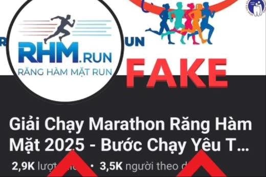 Cảnh báo giả mạo giải chạy thiện nguyện nhằm lừa đảo người dân