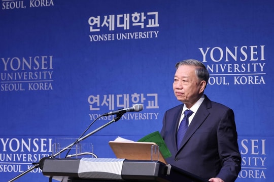 Tổng Bí thư Tô Lâm phát biểu tại Đại học Yonsei về tăng cường quan hệ Việt-Hàn