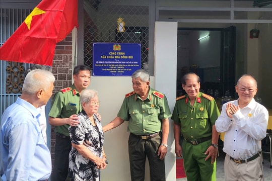 TP. Hồ Chí Minh: Khánh thành “Mái ấm nghĩa tình” tri ân Cựu CAND có hoàn cảnh khó khăn