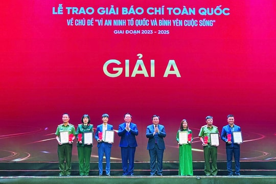Báo Đại biểu Nhân dân đoạt giải B - Giải báo chí toàn quốc “Vì An ninh Tổ quốc và bình yên cuộc sống”