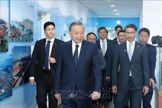 Tổng Bí thư Tô Lâm thăm Cảng biển Busan (Hàn Quốc)