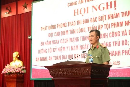 Công an Hà Nội: Phát động phong trào thi đua đặc biệt cao điểm tấn công, trấn áp tội phạm