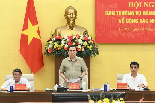 Bí thư Đảng ủy Quốc hội, Chủ tịch Quốc hội Trần Thanh Mẫn chủ trì hội nghị về công tác nhân sự