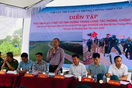 Hà Nội: Xây dựng xã hội phát triển an toàn trước thiên tai