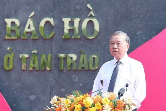 Tổng Bí thư Tô Lâm dự Lễ khánh thành Tượng đài Bác Hồ ở Tân Trào