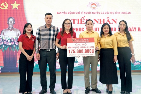 Agribank đồng hành cùng chính quyền và nhân dân các địa phương khắc phục thiệt hại do bão số 3