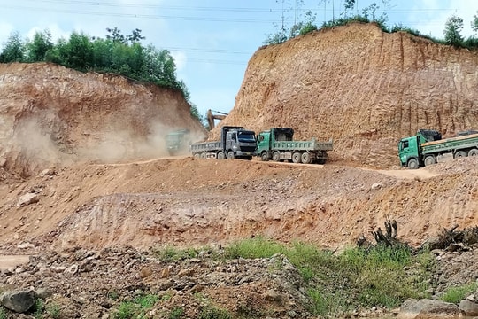Yêu cầu kiểm tra, giám sát nghiêm việc chuyển mục đích sử dụng rừng để thực hiện dự án “Đầu tư xây dựng công trình khai thác đất san lấp tại khu vực đồi Hố Mốc”