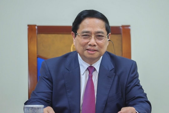 Thủ tướng Phạm Minh Chính điện đàm với Thủ tướng Campuchia Hun Manet