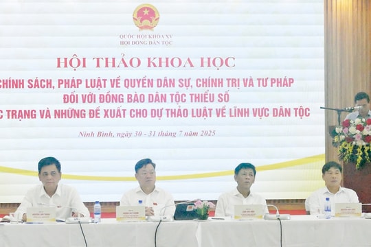 Hoàn thiện chính sách, pháp luật về quyền dân sự, chính trị và tư pháp đối với đồng bào dân tộc thiểu số