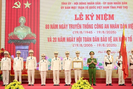 Phú Thọ: Trang trọng tổ chức Lễ kỷ niệm 80 năm Ngày truyền thống Công an nhân dân