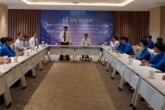 Đà Nẵng: 105 sinh viên tình nguyện "tiếp sức" các phường, xã về công nghệ thông tin