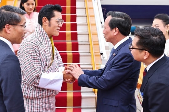 Bhutanese King, Queen start state visit to Vietnam