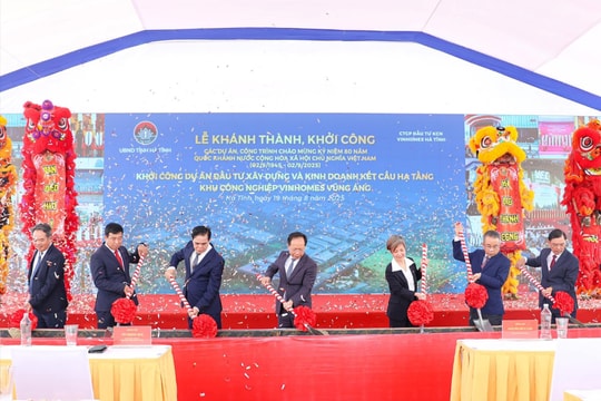 Hà Tĩnh khởi công 3 dự án chào mừng kỷ niệm 80 năm Ngày Quốc khánh