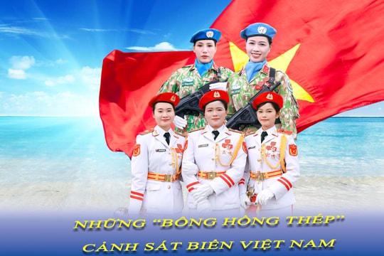 Những "bông hồng thép" của Cảnh sát biển Việt Nam sẵn sàng cho ngày đại lễ
