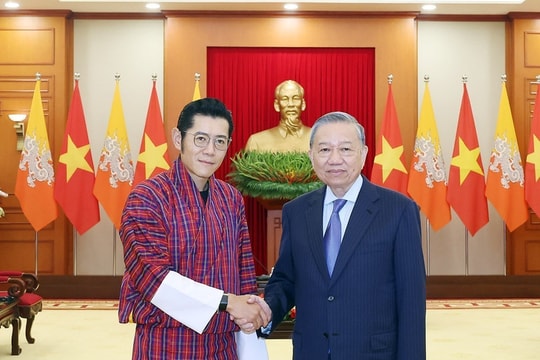 Tổng Bí thư Tô Lâm tiếp Quốc vương Bhutan
