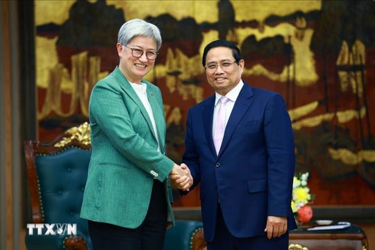 Thủ tướng Phạm Minh Chính tiếp Bộ trưởng Ngoại giao Australia