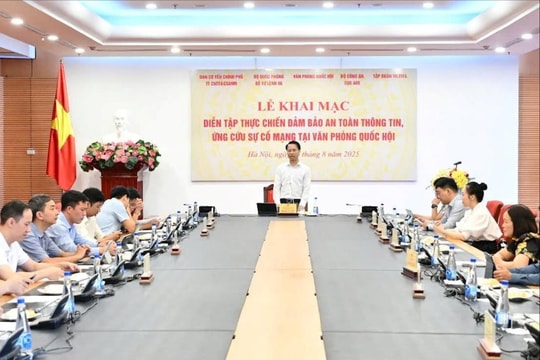 Diễn tập thực chiến đảm bảo an toàn thông tin, ứng cứu sự cố mạng tại Văn phòng Quốc hội