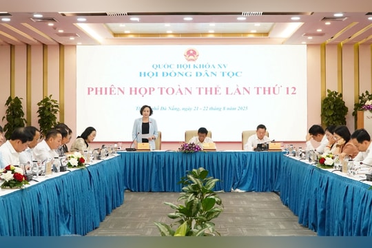 Hội đồng Dân tộc tiến hành phiên họp toàn thể lần thứ 12