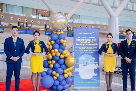 Vietravel Airlines chính thức khai thác tại Nhà ga T3 Tân Sơn Nhất
