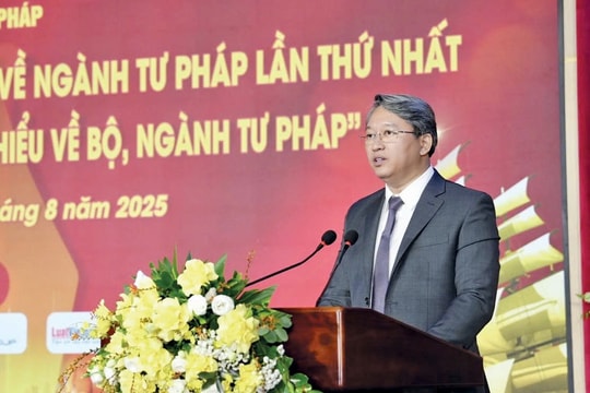 Thư chúc mừng của Bộ trưởng Bộ Tư pháp Nguyễn Hải Ninh nhân dịp kỷ niệm 80 năm Ngày truyền thống ngành Tư pháp