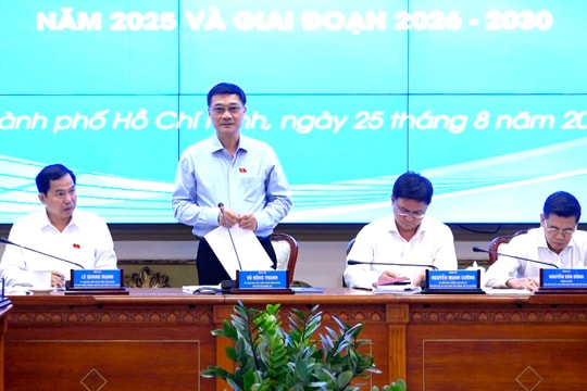 Phó Chủ tịch Quốc hội Vũ Hồng Thanh làm việc với UBND TP. Hồ Chí Minh