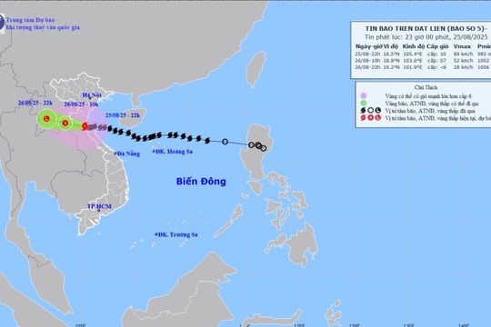 Bão số 5 KAJIKI suy yếu thành áp thấp nhiệt đới gây mưa lớn dồn dập