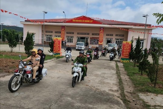 Công an Lâm Đồng đẩy mạnh giữ gìn trật tự công cộng, xây dựng nông thôn mới văn minh