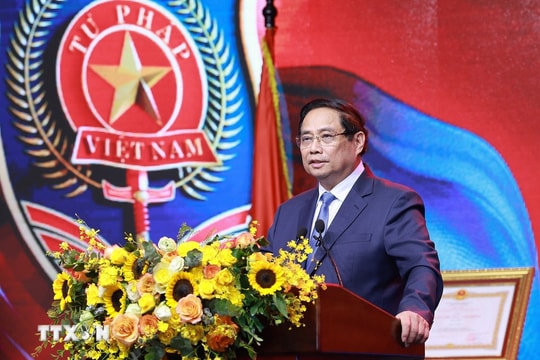 Thủ tướng Phạm Minh Chính: Bộ Tư pháp tiếp tục thể hiện rõ vai trò  “kiến tạo phát triển”
