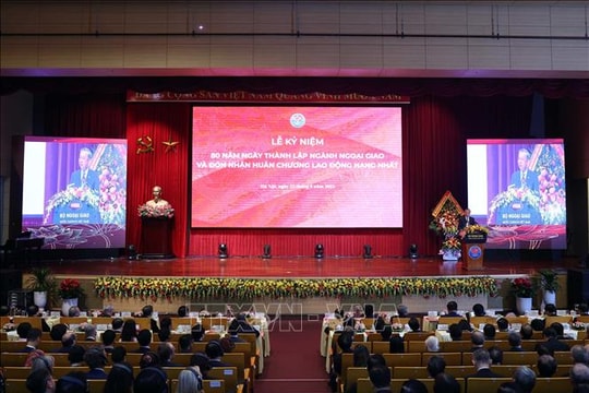 Tổng Bí thư Tô Lâm dự Lễ kỷ niệm 80 năm Ngày thành lập ngành Ngoại giao