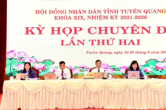 Kỳ họp chuyên đề lần thứ 2, HĐND tỉnh Tuyên Quang Khóa XIX: Hỗ trợ việc đi lại, lưu trú sau sắp xếp đơn vị hành chính