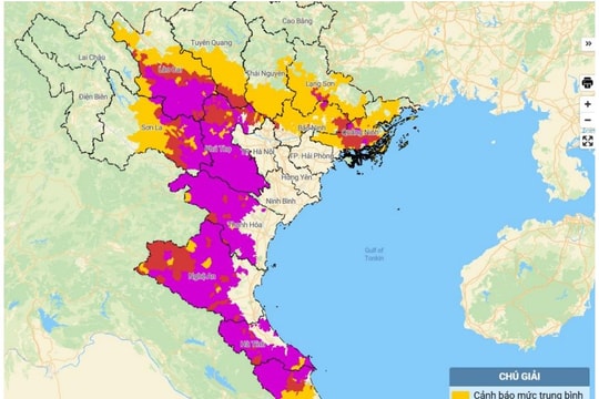 12 tỉnh thành có mức cảnh báo rất cao về lũ quét, sạt lở đất do mưa lũ