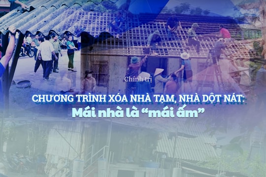 CHƯƠNG TRÌNH XÓA NHÀ TẠM, NHÀ DỘT NÁT: Mái nhà là “mái ấm”