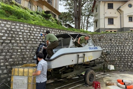 Công an Lâm Đồng chủ động ứng phó bão số 5, bảo đảm an toàn cho Nhân dân