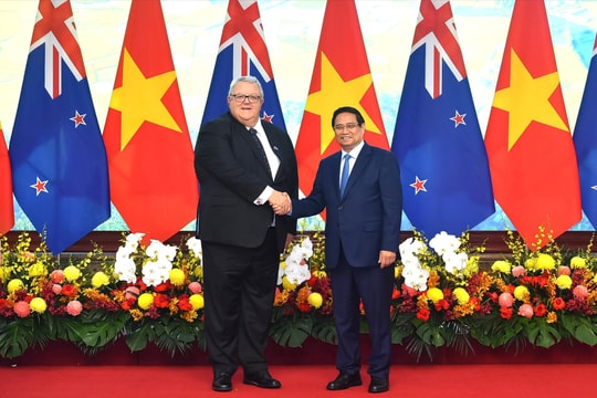 Thủ tướng Phạm Minh Chính tiếp Chủ tịch Quốc hội New Zealand