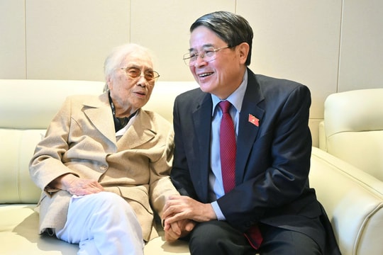 Phó Chủ tịch Quốc hội Nguyễn Đức Hải thăm, chúc mừng nguyên Phó Chủ tịch nước Nguyễn Thị Bình