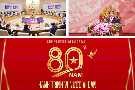 CHÍNH PHỦ DƯỚI SỰ LÃNH ĐẠO CỦA ĐẢNG - 80 NĂM HÀNH TRÌNH VÌ NƯỚC, VÌ DÂN