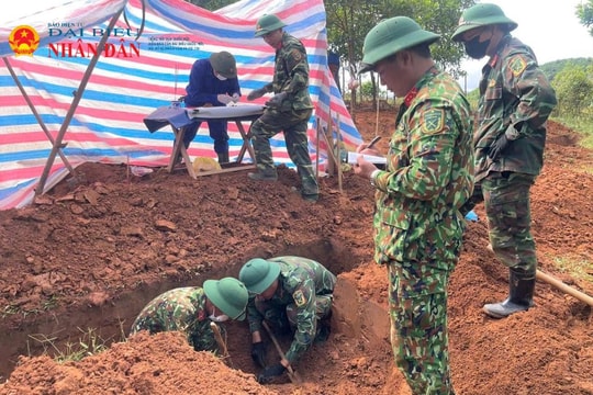 Quảng Trị: Phát hiện quy tập được thêm 10 hài cốt liệt sĩ