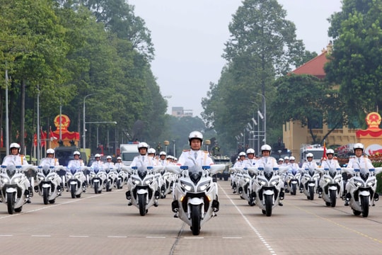 Bộ Công an xuất quân bảo đảm an ninh, trật tự lễ kỷ niệm, diễu binh, diễu hành sự kiện A80