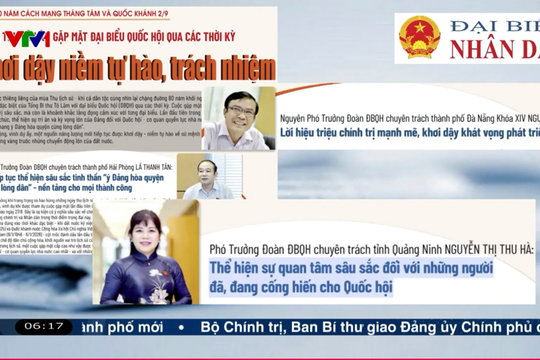 Điểm báo VTV1: Khơi dậy niềm tự hào, trách nhiệm vững vàng trong kỷ nguyên mới