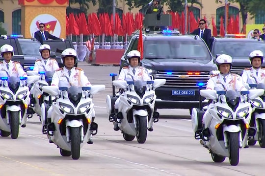 Tổng duyệt A80: Cận cảnh các khối xe đặc chủng của lực lượng Công an nhân dân