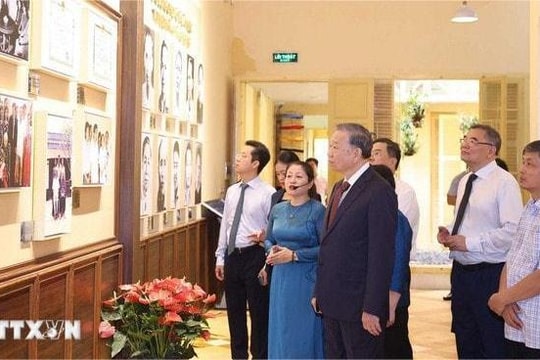 Tổng Bí thư Tô Lâm thăm nơi Chủ tịch Hồ Chí Minh viết Tuyên ngôn Độc lập