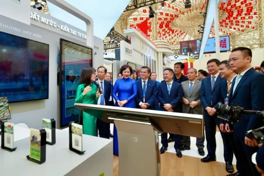 Vietcombank tham gia Triển lãm Quốc gia với chủ đề “Kết nối công dân số, kiến tạo giá trị số”