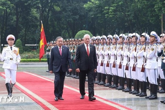 Lễ đón chính thức Bí thư thứ Nhất Đảng Cộng sản, Chủ tịch nước Cộng hòa Cuba