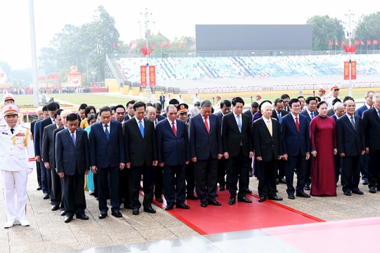 Lãnh đạo Đảng, Nhà nước vào Lăng viếng Chủ tịch Hồ Chí Minh nhân kỷ niệm 80 năm Quốc khánh 2/9