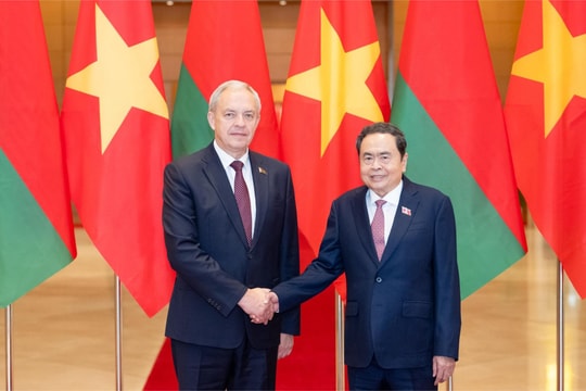Chủ tịch Quốc hội Trần Thanh Mẫn tiếp Chủ tịch Hạ viện Belarus Igor Sergeyenko