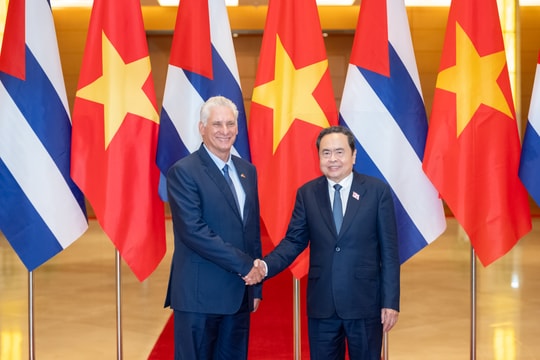 Chủ tịch Quốc hội Trần Thanh Mẫn hội kiến Bí thư thứ nhất Ban Chấp hành Trung ương Đảng Cộng sản Cuba, Chủ tịch nước Cộng hòa Cuba Miguel Díaz-Canel Bermúdez