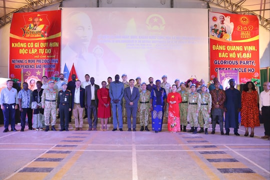 Lực lượng gìn giữ hòa bình Việt Nam tại Phái bộ UNISFA kỷ niệm 80 năm Quốc khánh 2/9